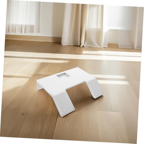 Toyvian 2pcs Plastic Turtle Ramp Suction Cups Floating Dock for Basking Desktop Reptile Basking Platform for Turtle Tank - color: White