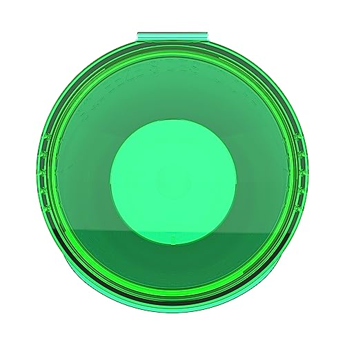 60 Dram CR Plastic Packaging Pop Top Containers - Child Resistant Travel Holder Vial Bottles - 75 qty (Translucent Green) - color: Translucent Green