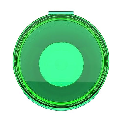 60 Dram CR Plastic Packaging Pop Top Containers - Child Resistant Travel Holder Vial Bottles - 75 qty (Translucent Green) - color: Translucent Green