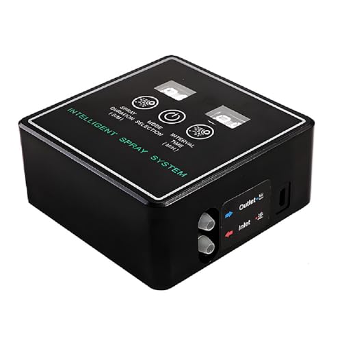 BRRNOO Reptile, Reptile Fogger Touchscreen Controller Automatic Fogger Smart Spray System Humidifier for Terrariums Amphibian Lizard Snake (5m 2 Nozzles) - size: 5m 2 Nozzles