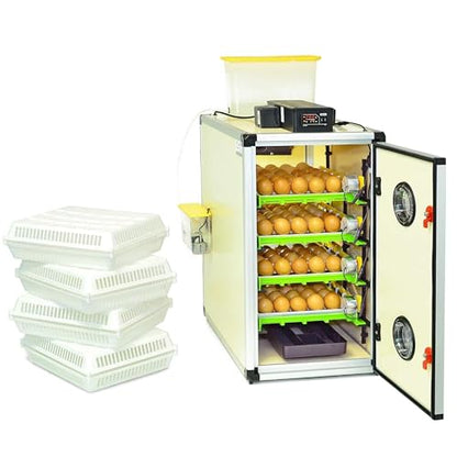Incubators for Hatching Eggs – 120 Egg Incubator Setter & Hatcher with Automatic Turner & Digital Humidity Control Cabinet, Medium Chicken Incubator & Quail Egg Incubator by Hatching Time - size: 120 Eggs, style: Egg Incubator and Hatcher