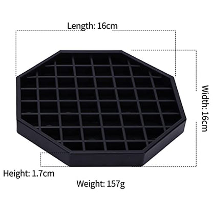 Drip Trays 6" Coffee Countertop Octagon Drip Tray Black Plastic Coffee Drip Tray With Honeycomb Grid, Pack of 2 (2 Pcs 6")