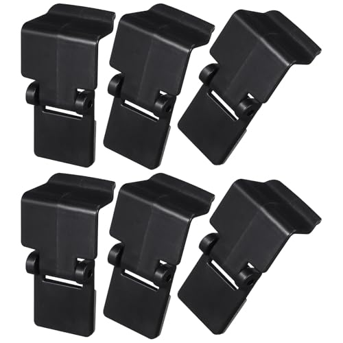 Toyvian Reptile Tank Lid Clips, 6pcs Escape Proof Terrarium Screen Cover Latches Heavy Duty Security Lock for Snake Lizard Turtle Glass Cage Accessories Fits Mesh Screens