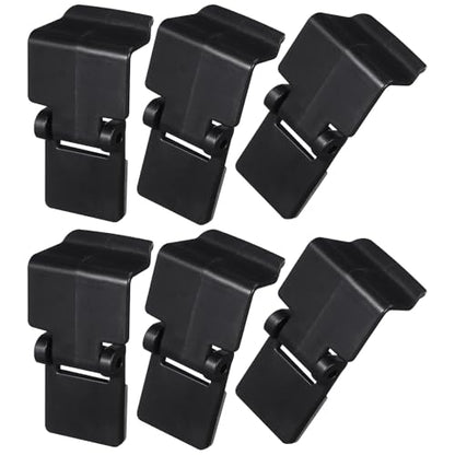 Toyvian Reptile Tank Lid Clips, 6pcs Escape Proof Terrarium Screen Cover Latches Heavy Duty Security Lock for Snake Lizard Turtle Glass Cage Accessories Fits Mesh Screens