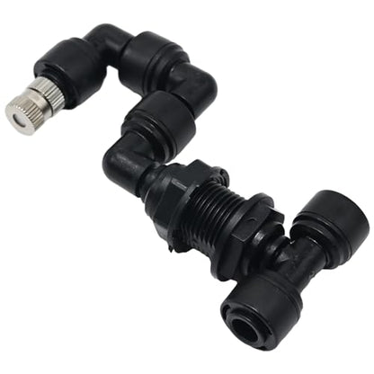 Reptile Misting Spray Nozzle for Rainforest Tank Pet Cooling Adjustable Reptile Nozzle Fogger Mist Sprinkler for Full Water Coverage, Replacement Micro Spray Nozzles (2Pack) - color: 2Pack