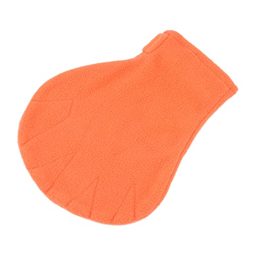 Sugar Glider Bonding Mitt Bite Small Animals Bonding Calming Glove Absorbent Plush Quick Dry Keep Warm Adjustable Size (Orange) - color: Orange