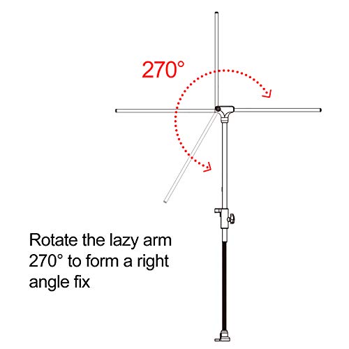 REPTI ZOO Reptile Dual Lamp Stand Lamp Hanger Holder Adjustable Metal Lamp Support for Reptile Glass Terrarium Heating Light - style: LH001D