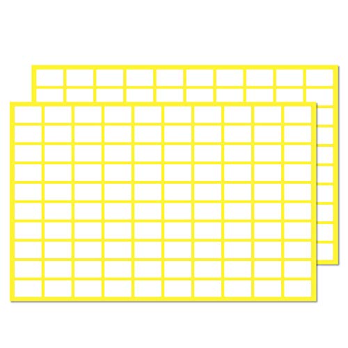 0.5" x 0.3", 2000 Pack - Small Price Stickers, White Pricing Labels | Small Labels to Write On - size: 2000 Pack