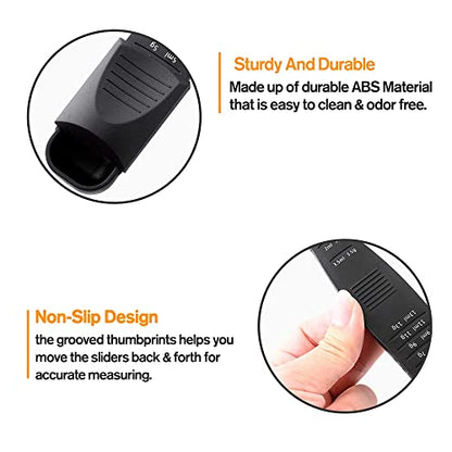 M&c Dual Sided Adjustable Measuring Spoon - Metering Spoon with Leveler in Gram & ML- For Dry or Liquid Ingredients, Baking, Cooking, Powder, Spices - Black 1pc