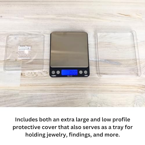 GemOro Platinum XP500 | Jewelers Pocket Scale | Countertop Portable Scale with Durable Precision | Digital Accurate Tool with Expert Professional Reading & Accuracy 500g x 0.01g Readability (Silver)