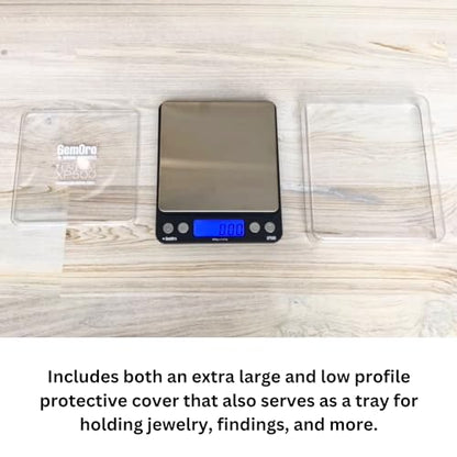 GemOro Platinum XP500 | Jewelers Pocket Scale | Countertop Portable Scale with Durable Precision | Digital Accurate Tool with Expert Professional Reading & Accuracy 500g x 0.01g Readability (Silver)