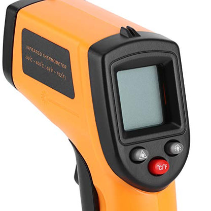 GM320 Infrared Thermometer Gun | -50 to 400℃,Precise Aiming,Distance to Spot Ratio 12:1, 5 to 14um,For Cooking,Heated Air Conditions