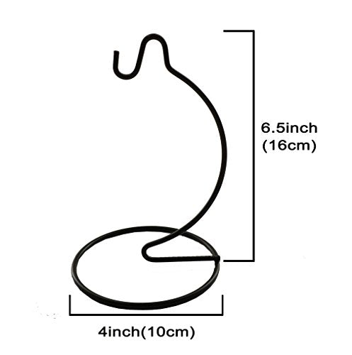 Artliving (6 Pack) 6 inch Small Ornament Display Stand, Iron Hanging Stand Rack Holder for Hanging Glass Globe Air Plant Terrarium, Witch Ball, Christmas Ornament and Home Wedding Decoration
