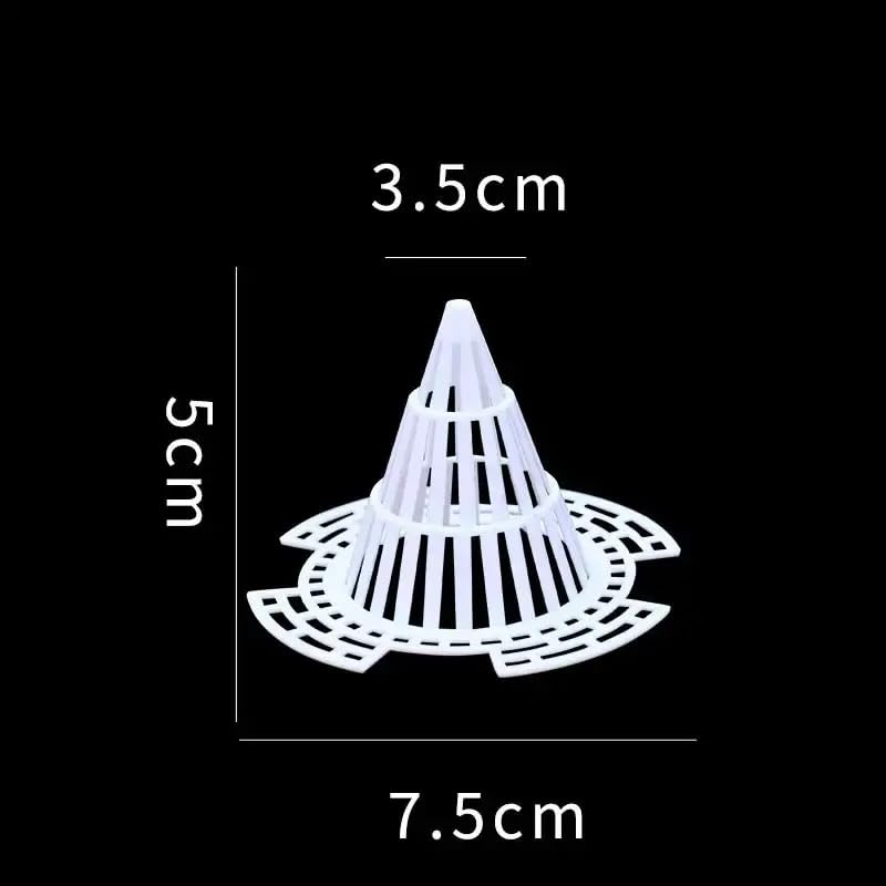 10Pack Cone Flower Pot Hole Mesh Pad, Upgraded Planter Bottom Grid Mat Mesh Hole Screens for Keeping Soil from Flowing- Breathable Gasket-Drainage Netting for Bonsai,2 Sizes (Small) - size: Small