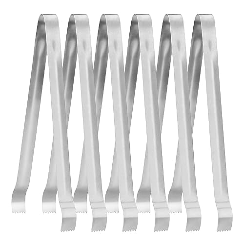 New Star Foodservice 42283 Restaurant-Grade Pom Tong, Stainless Steel, 12 inch, Set of 6, Silver - size: 12-Inch - 6 Pack