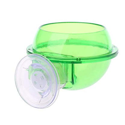 Suction Cup Feeder Anti-Escape Reptiles Water Bowl Worm Live Fodder Container for Iguanas