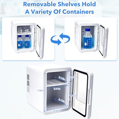 4L Lab Incubator with Clear Door, 46-148℉ Thermostatic Cabinet | for Laboratory General Purpose, Petri Dishes, Egg Incubation, 110V/12V