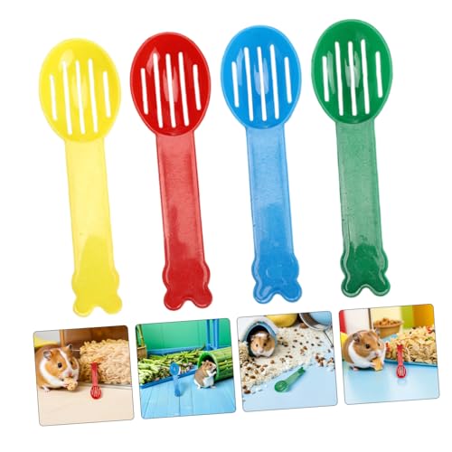 balacoo 32pcs Small Pet Scoop for Cage Cleaning and Sandbox Cleaning with Smooth Rounded Edges, Plastic Material, Efficient Waste Removal Tool for Small Pets and Reptiles