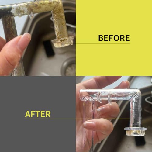 Flexible Drain Brush, 66" Extra Long Pipe Cleaners with 2 Pcs Straw Brush | Drain Cleaning Brush, Double Ended Elastic Hose Pipe Cleaner for Refrigerator Defrost, Aquarium Filter, Sink Drain, Fish Tank