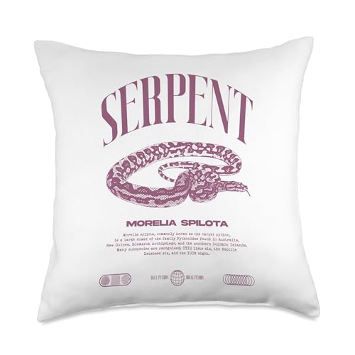 Carpet Python Modern Reptile Keeper Streetwear Throw Pillow - size: 18x18