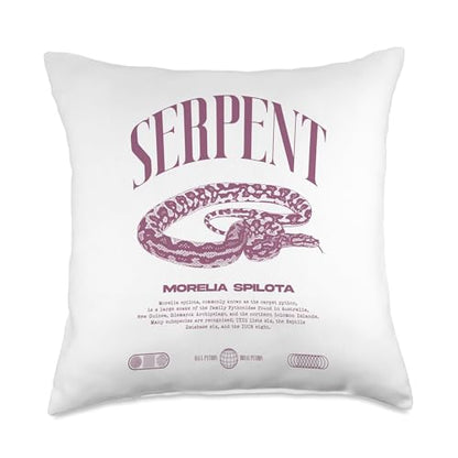 Carpet Python Modern Reptile Keeper Streetwear Throw Pillow - size: 18x18