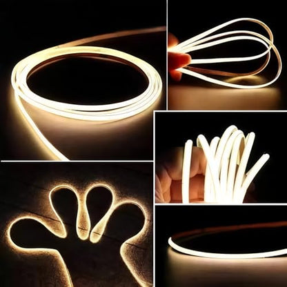 Ultra-Narrow 3mm USB-C COB LED Strip Lights Self-Adhesive, for Kitchen Cabinets, Bedroom, Gaming Desk (6000k Cool White, 4ft) - color: 6000k Cool white, size: 4ft