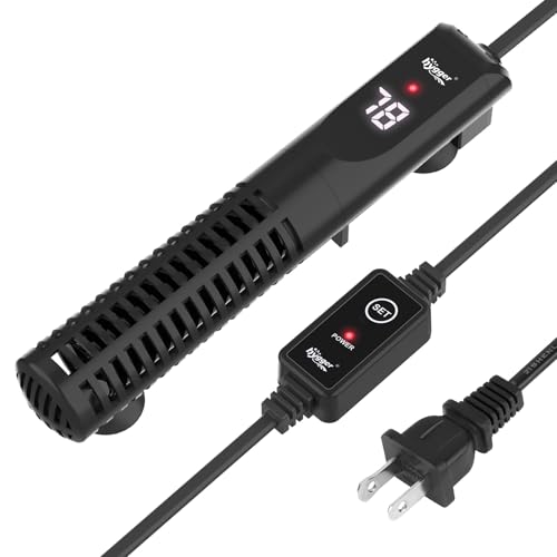 hygger Ceramic Submersible Aquarium Heater, New Explosion-Proof Fish Tank Water Heater with External Temp Controller Auto Thermostat Heater for Saltwater Freshwater (200W for 10~40 Gallon) - size: 200W for 10~40 gallon