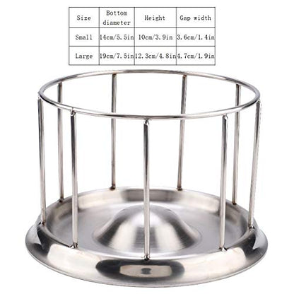 Stainless Steel Reptile Food & Water Bowl for Tortoise and Small Water – Small (S (31.5 X 25.2in)) - size: S (31.5 X 25.2in)