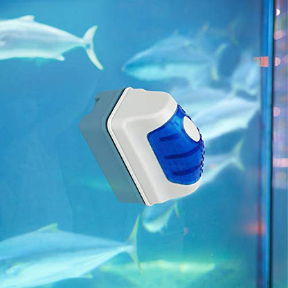 Jasonwell Magnetic Aquarium Fish Tank Glass Algae Glass Cleaner Scrubber Floating Clean Brush(S) - color: Blue, size: S
