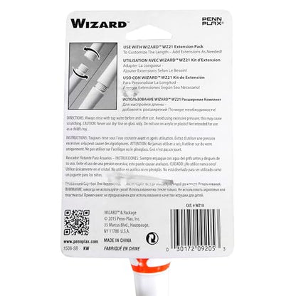 Penn-Plax Wizard Heavy-Duty Aquarium Glass Scraper - Cleans Tank Wall - 15" in