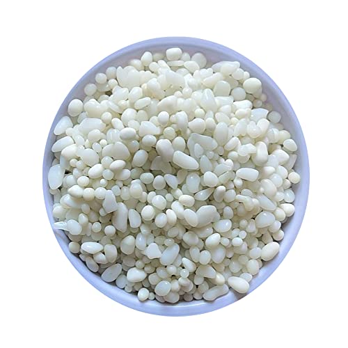 KISEER Clear Glass Stone Bulk 1 LB Glass Beads Gems Marbles Pebbles Gravel Rock for Aquarium, Fish Tank, Garden, Vase Fillers, Succulent Plants Decor (White) - color: White