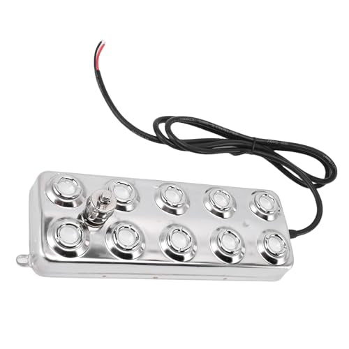 Ultrasonic Mist Maker 304 Stainless Steel Ultrasonic Fogger 10 Head 350W 7L H with IP67 Power Supply for Greenhouse Terrarium Pond Fountain Halloween Cauldron