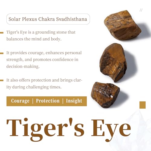 SUNYIK 1LB Natural Raw Tiger's Eye Stones Rock for Tumbling Cabbing | Irregular Healing Crystal Rock Stones for Aquarium, Terrarium Fish Tank, Fountain Rocks, Jewelry Making, Rock Collections - color: Tiger's Eye Stone(0.8"-1.5")