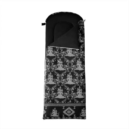 Erosebridal Hawk Moth Sleeping Bag for Kids Spooky Aztec Wearable Camping Blanket for Hiking Outdoor Travel Hunting Sleep Bag - color: Black Halloween Castle
