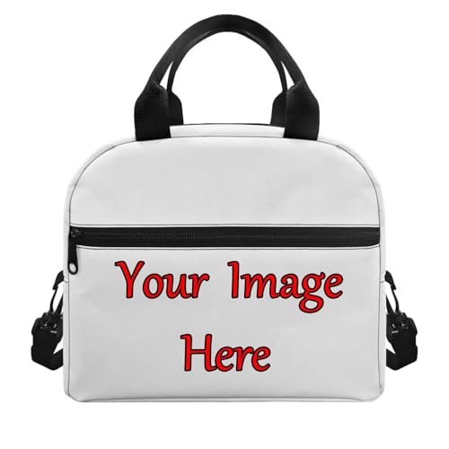 Custom Lunch Bag for Kids Girl Boys Personalized Insulated Lunch Box Reusable Lunch Cooler Bags Custom Photo/DIY Pictures/Name Logo Lunch Tote Handbag Meal Organizer Work - color: Custom