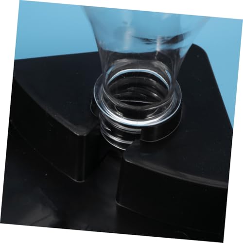 LIOOBO Triangle Automatic Drinking Fountain PET Water Feeder for Reptiles and Cats Self Watering System High Capacity Black