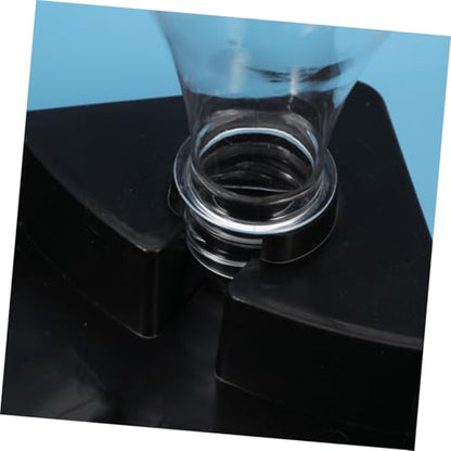 LIOOBO Triangle Automatic Drinking Fountain PET Water Feeder for Reptiles and Cats Self Watering System High Capacity Black