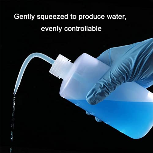 2PCS Squeeze Bottles - 500ml Tattoo Bottles Squirt Bottle | Tattoo Spray Bottles Squirt Bottle Tattoo Wash Bottles For Tattooing with Measure(16.9oz) for Medical Lab Succulent Watering - size: 16.9 Ounces