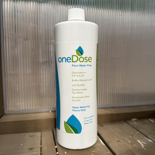OneDose Tap Water Conditioner for Plants, Removes Chlorine and Chloramines, Stabilizes pH to 5.6-6.4, Makes Healthy Roots
