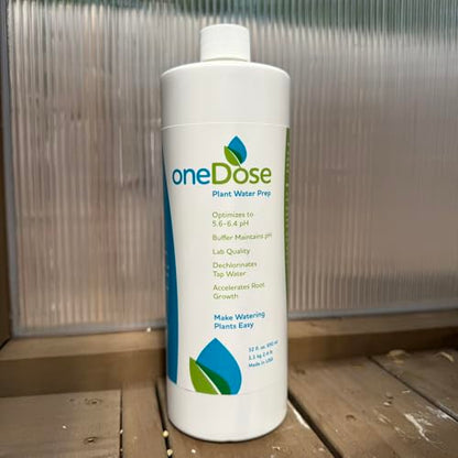 OneDose Tap Water Conditioner for Plants, Removes Chlorine and Chloramines, Stabilizes pH to 5.6-6.4, Makes Healthy Roots