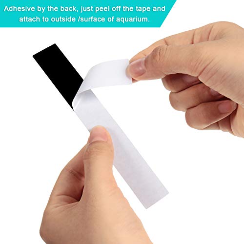 BBTO 20 Pieces Stick on Temperature Strip Adhesive Thermometer Sticker Aquarium Thermometer Sticker in Degree Fahrenheit and Celsius Display for Fish Tank and Aquarium