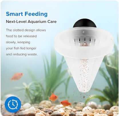 2Pcs White Cone Fish Feeder Cups with Suction for Aquarium Tanks | white cone fish feeder aquarium suction cup red worm feeder cup tank feeding dish 2pcs fish supplies