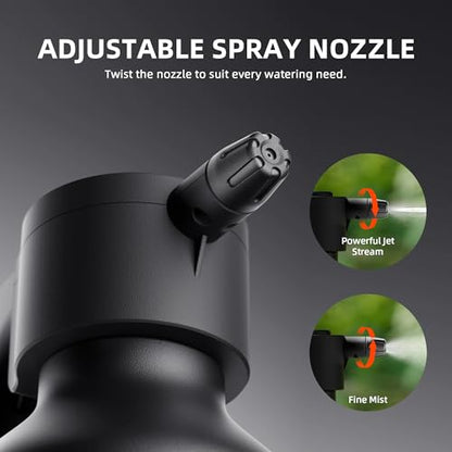 Spider Farmer 70oz Battery Powered Sprayer, 0.5 Gal Electric Spray Bottle | Type-C Rechargeable, 2500mAh Battery Automatic Plant Mister with Adjustable Nozzle & Measuring Cup for Continuous Misting