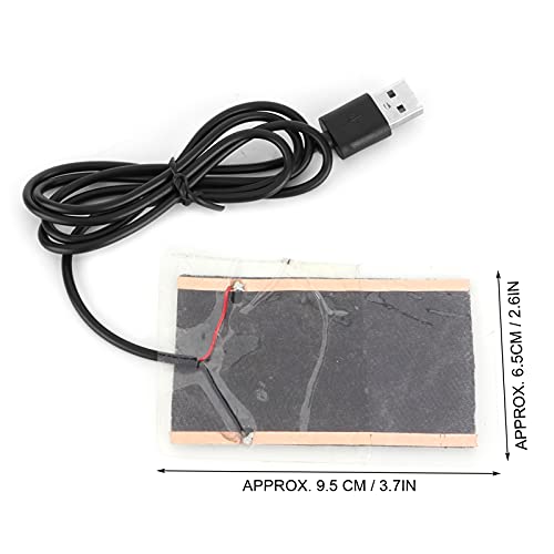 Heat Pad For Reptiles, 5W Portable Heating Pad Carbon Fiber Reptile Heating Pad 45˚C USB Heating Film Heat Mat For Reptiles Low Power Heat Pad For Home Outdoors Daily Use