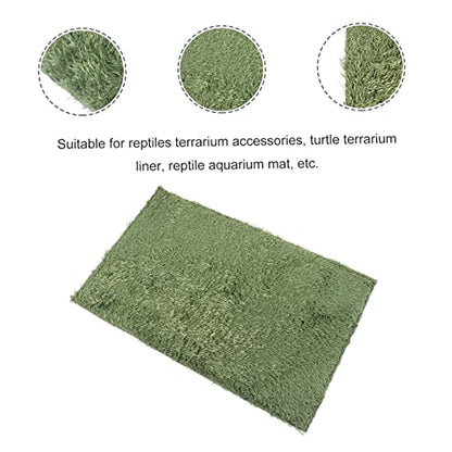 TEHAUX 2pcs Reptile Carpet Sphagnum Moss Lizard Tank Accessories Crested Gecko Supplies Reptile Supplies Terrarium Liner Bedding