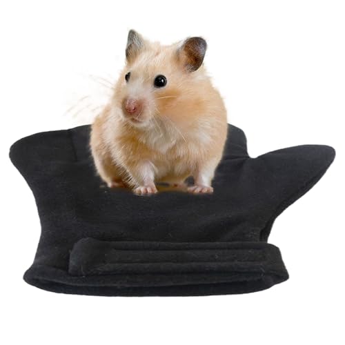 Bite Proof Gloves Gentle Touch Pet Protection Mittens | Small Animal Handling Protection Glove for Bunny Sugar Glider Bird Parrot Hedgehog Squirrel Reptile Snake Lizard Grooming - color: Black
