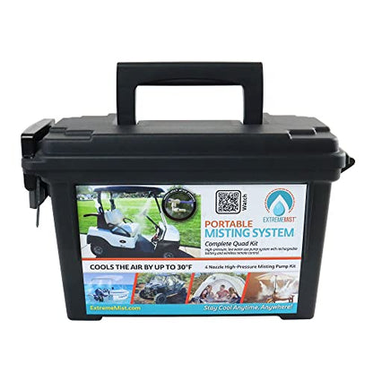 Portable Mist System 16ft Wireless Outdoor Cooling Kit - color: 4 Mist Nozzles
