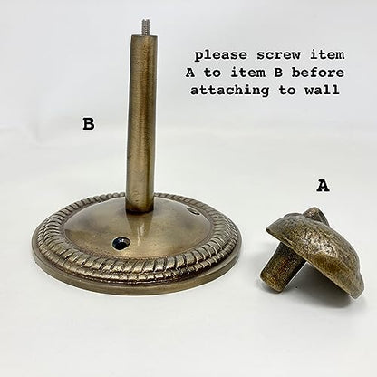 Animal Hook, Curtain Hold Back, Tie Back, Jewellery Hook, Antique Brass, Iron (Snake) - style: Snake
