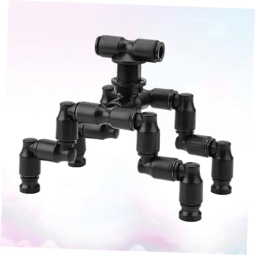 FRCOLOR 2sets Adjustable Sprayers for Reptiles Black Pet Cooling Nozzle for Terrarium Humidity Rotatable Mist System Animal Supplies