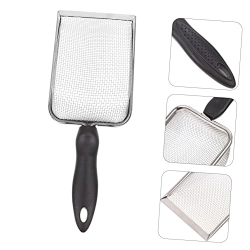 1pc Stainless Steel Reptile Sand Scoop Fine Mesh for Litter Cleaning Terrariums and Aquariums for Tortoise Snake and Bearded Dragon Substrates